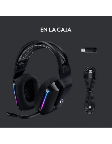 Vision de los componentes que trae la caja de los G733